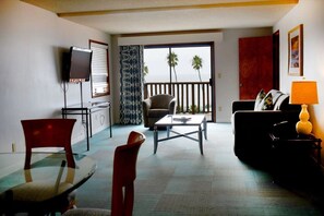 Separate living room with dining area.