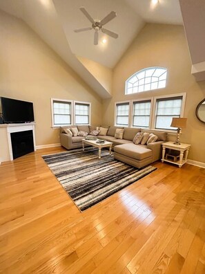 Massive Great Room with Cathedral Ceilings