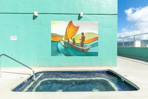 Rooftop hot tub