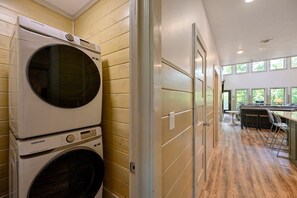 Don't worry about laundry when you get home! Run your loads here with the provided detergent!