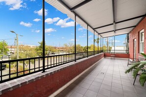 Relax or celebrate on the large balcony.