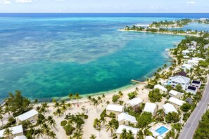 Aerial view looking north toward the Bioluminescent Bay. 