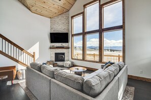 Living Room | Smart TV | Gas Fireplace | 1st Floor