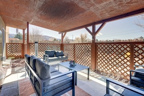 Outdoor Space | Private Hot Tub | Fire Pit w/ Seating