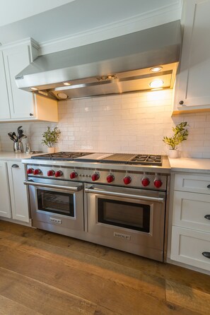 Commercial dual Wolf ovens