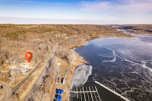 The property is just a stone's throw from the St Croix River
