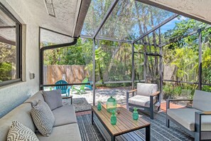 Patio with Direct Access to Firepit