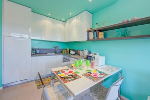 Kitchen and dining area