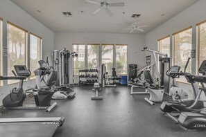 Treat yourself to a morning workout session in our communal fitness room during your stay.