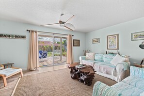 Living room to patio