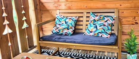 Balcony sitting area