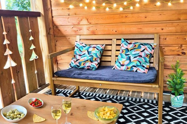 Balcony sitting area