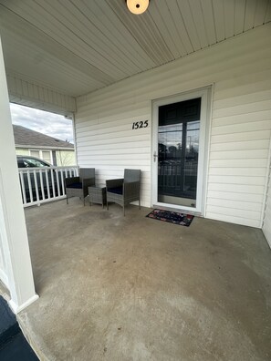 Covered front porch