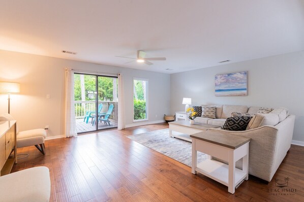 Bright Living Room with Access to Your Patio!