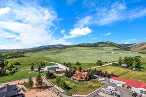 Green Canyon Chalet-Aerial view of home looking SW