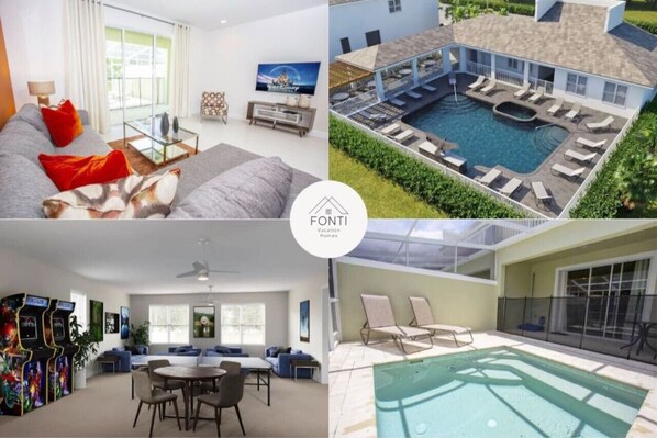 Enjoy our house designed for a peaceful stay!#Disney #Parks #Clermont #Townhouse #Vacation #Rental #Orlando #Heatedpool