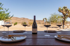 Dine al fresco on our patio