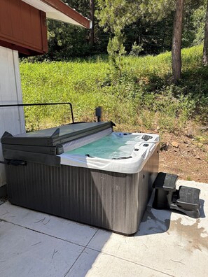 6 seater hot tub.