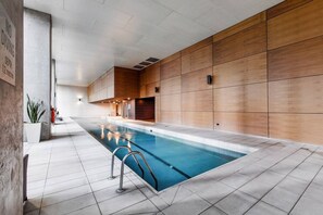 Take advantage of the shared indoor lap pool for invigorating swims and fitness routines.