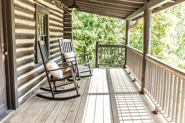 Spend the morning in one of porch rocking chairs, coffee in hand - there's no better way to start your day.
