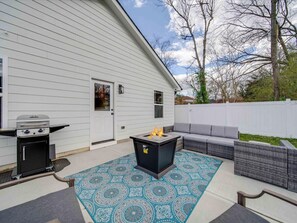 Unwind by the fire pit or grill up a feast in this spacious retreat!