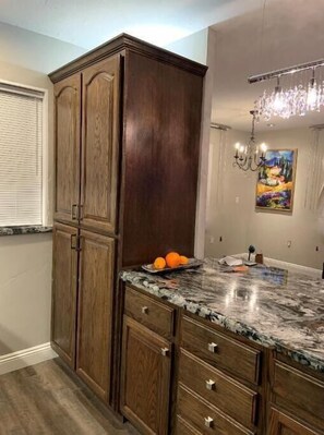 Kitchen Pantry and Island Cabinets