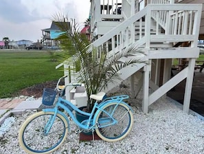 4 Complimentary Bicycles 
2 Adults 
1 Teenager
1 Child