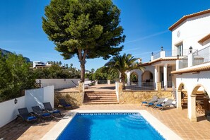 Terrace and pool