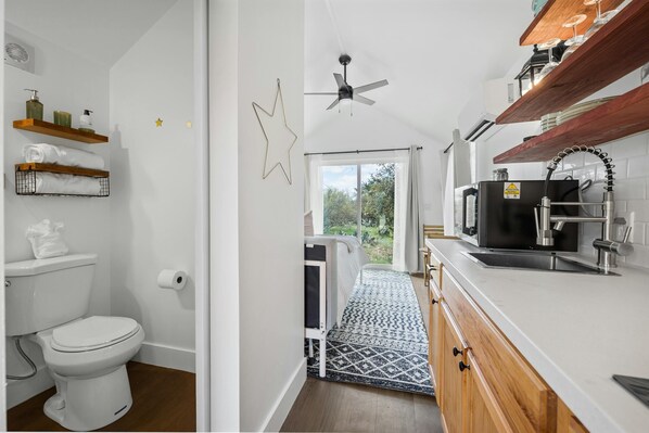 Entering the tiny home