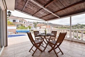 Outside dining area