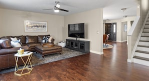 Living Room with 70" Smart Tv