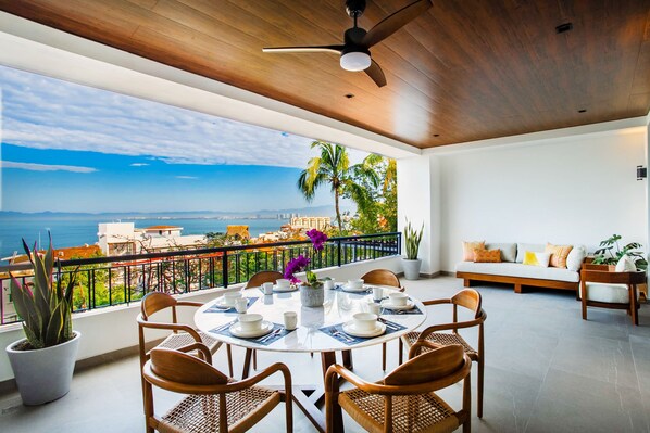 High-end two-bedroom condo at Las Verandas with oversized terrace and enviable vista