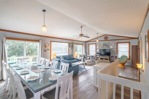 Top Level Living and Dining Area