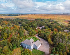 Aerial view of "Karl's Landing" and Sandy Neck Beach Park (5 min drive)