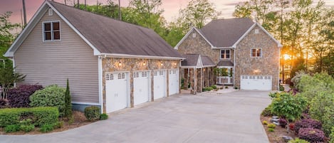 Sunset view from front