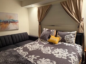 Includes futon in the room