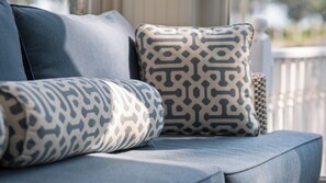Front porch - enjoy the sunrise over the park and lake each morning.  