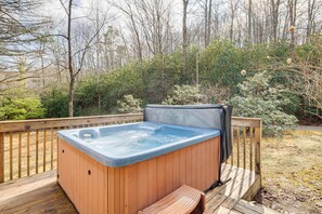 Cabin Exterior | Private Hot Tub