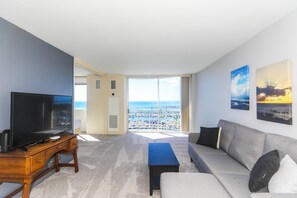 Stunning views of the ocean from the living area