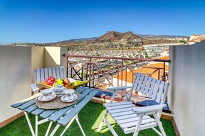 Balcony in second floor w/ mountain & city view