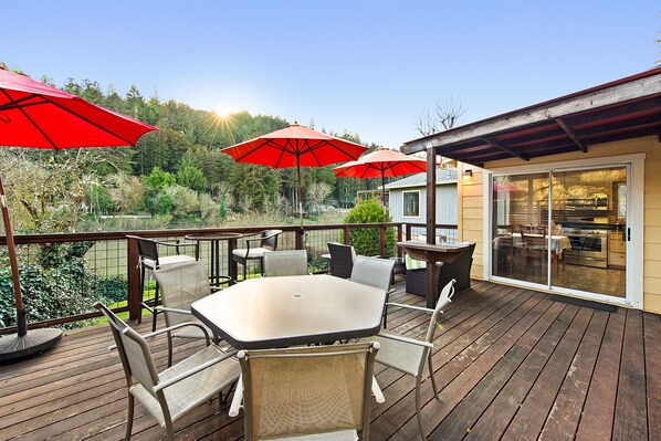 Outside dining with a view!