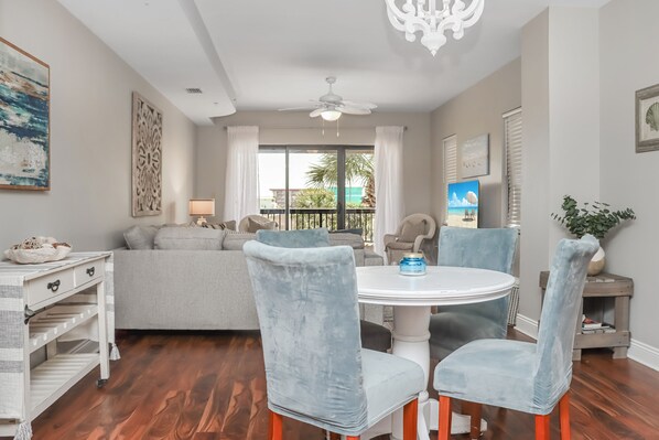 Dining Area with View onto Deck