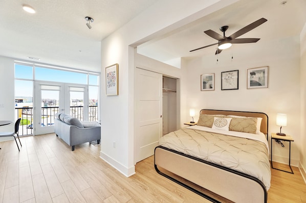 Bedroom with wide view