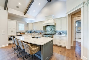 Fully stocked kitchen