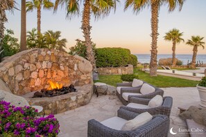 Gather together around the fire pit