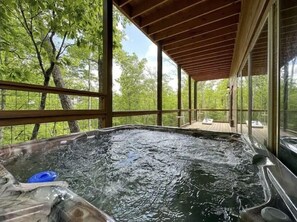 Private Hot Tub on Deck (Lower Level)