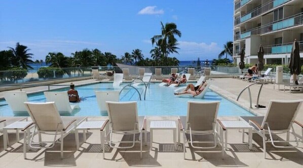 Lounging pool.