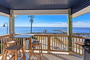 Sip your favorite drink on the Covered Deck with Outdoor Dining and enjoy spectacular sunsets in the evening!