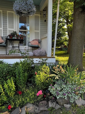 Front porch sitting area.