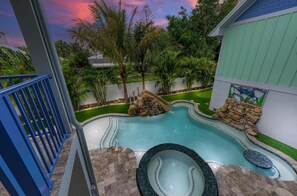 Per Holmes Beach Ordinance, the waterslide shown is not available for guest use